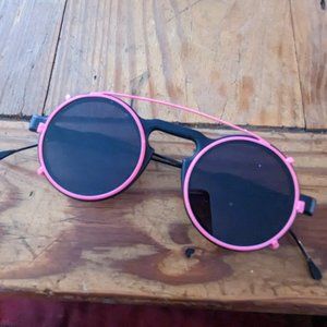 Spitfire Sunglasses in Hot Pink and Black